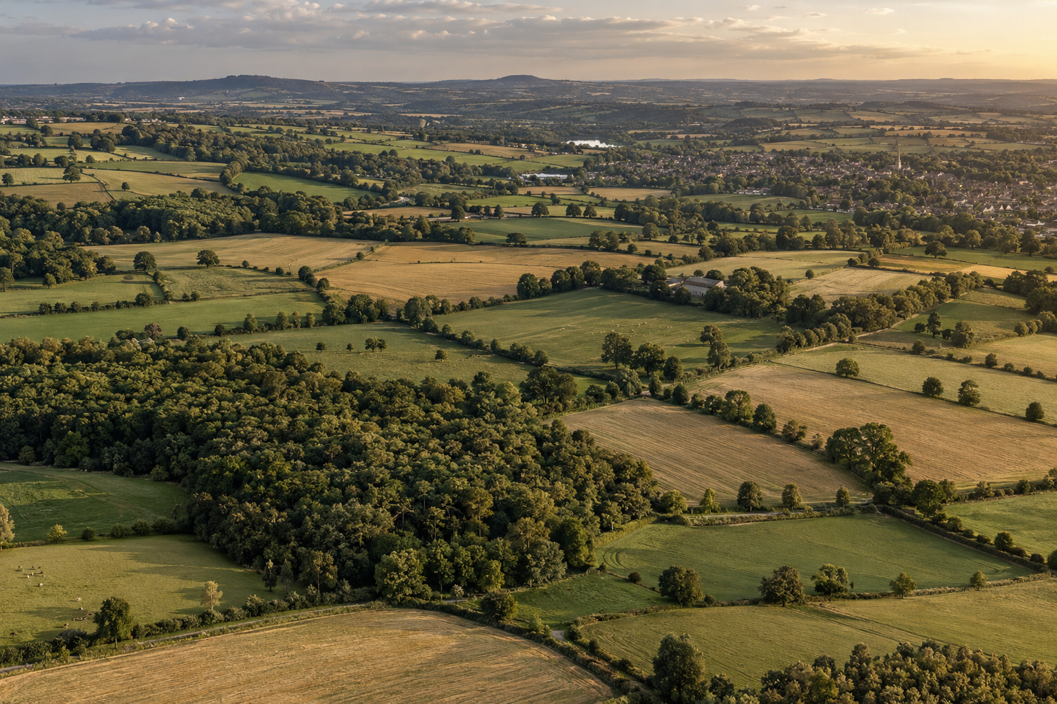 Illustrative English strategic land and settlement context.